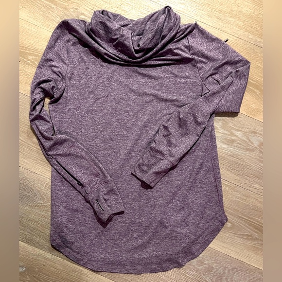 Market & Spruce Active Lola Cowl Neck Pullover Purple Size Medium - Picture 7 of 7